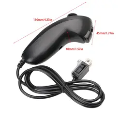 Nunchuck Nunchuk контроллер видеоигр пульт дистанционного управления для консоль Nintendo Wii 5 цветов Au06 19 Прямая поставка