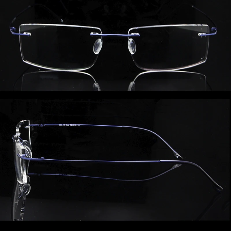 Computer Rimless Titanium Glasses Frame men Memory Eyeglass Frames 7 Colors Square Shape Prescription Eyewear eyeglasses frames,eyeglass frames,optical glasses,square eyeglasses