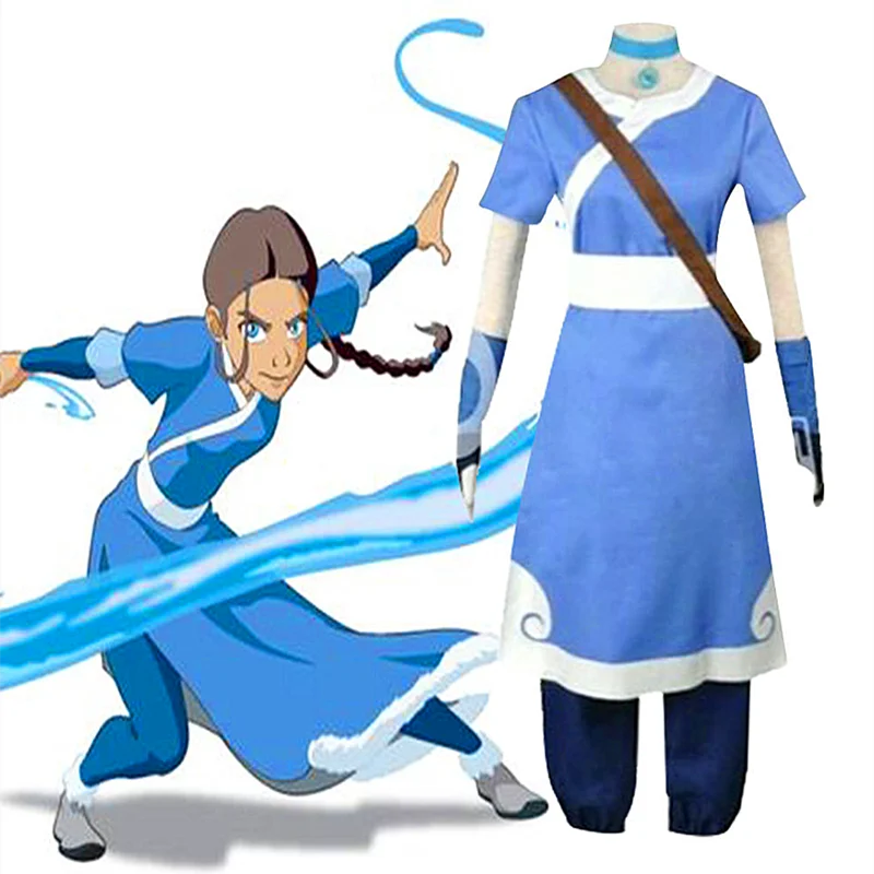 Anime Katara Cosplay Costumes Avatar the last Airbender |