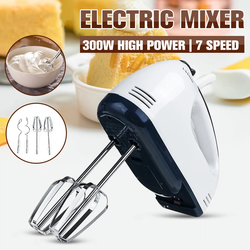7 Speed 100w 220v Electric Hand Mixer Whisk Egg Beater Cake Baking Home