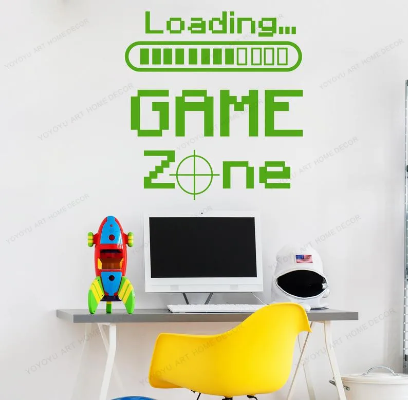 Настенная Наклейка в виде игровой зоны наклейка на стену для мальчиков