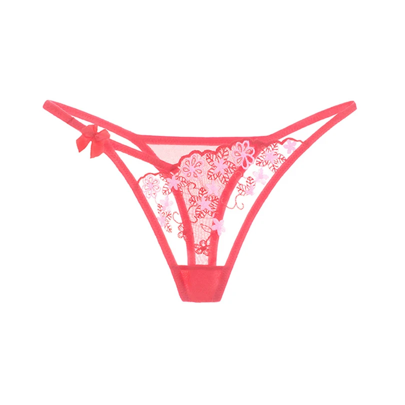 Women Hot Panties Woman Briefs Translucent Persprctive Underwear Floral Panty Mutandine Sexy Tanga Femme Female Knickers A20