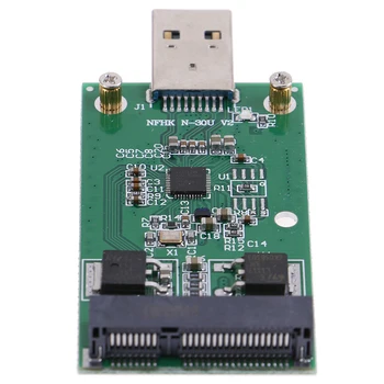 

HOT SALE Mini USB 3.0 to PCIE mSATA External SSD PCBA Conveter Adapter Card Computer Cable Connectors