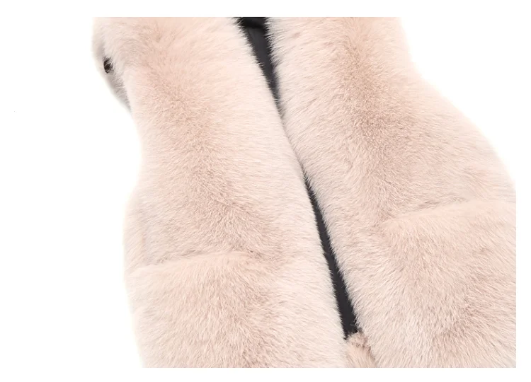 ZDFURS* women natural real fox fur vest good quality 100%genuine real fox fur gilets winter thick warm short sleeveless coat