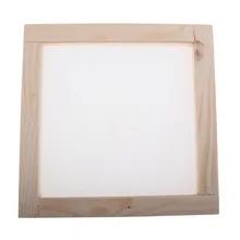 Drewno papier ramka do robienia papieru forma prostokątna rama formy z półprzezroczystą siatką dla majsterkowiczów