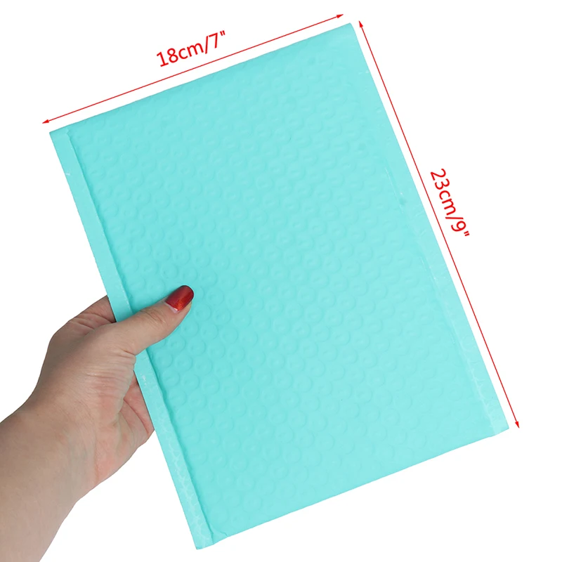 10 шт 180x230 мм пригодные для использования пространства Teal поли пузырчатая