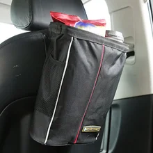 Мусоросборник, подвешиваемый, герметичный, органайзер для сиденья, широкое использование, складной, портативный, водонепроницаемый, карман для хранения, автомобильный мусорный бак с чехлом