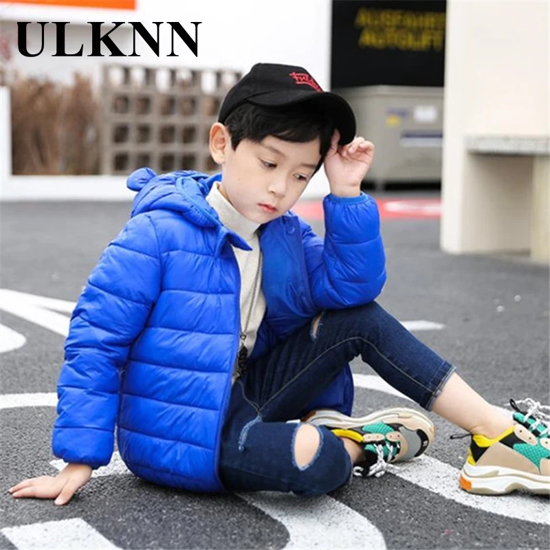 Ulknn子供のダウン薄型綿が詰め服ベビー綿ジャケット男の子雪の摩耗女の子子供冬ジャケット0 5歳 Down Parkas Aliexpress