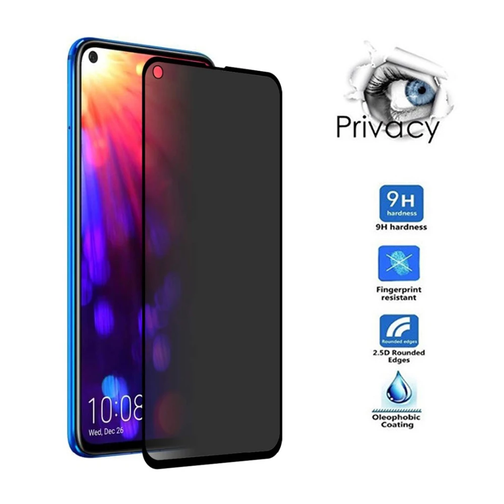 

For Huawei Honor 9 10 Lite Glass Privacy Screen Protector For Huawei P10 Lite P20 Pro Tempered Glass Anti Glare Film Protector
