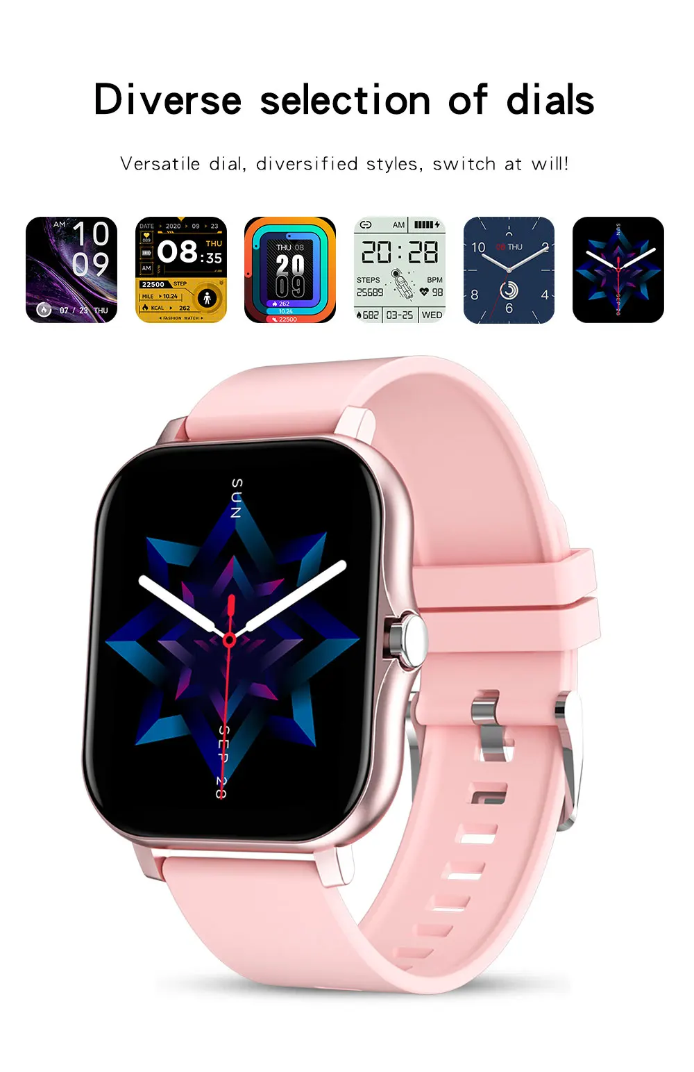 LIGE 2021 New Smart Watch Women Men Bluetooth Call Fitness Tracking Heart Rate Custom Dial Sports Waterproof Women's Smartwatch