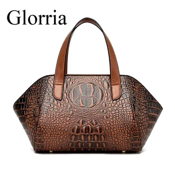 

Retro Fashion Female Big Tote Bags Women Designer Alligator Handbag 2020 New Quality PU Leather Shoulder Messenger Bags Bolsa
