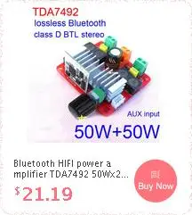 Bluetooth 5,0 приемник Усилитель мощности доска 30 Вт+ 30 Вт поддержка AUX стерео аудио усилитель 12 В 24 В автомобиля