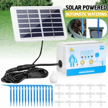 

Solar Powered Automatic Watering Device Drip Irrigation Timing System Garden Water-Saving Smart USB / Solar Irrigation System
