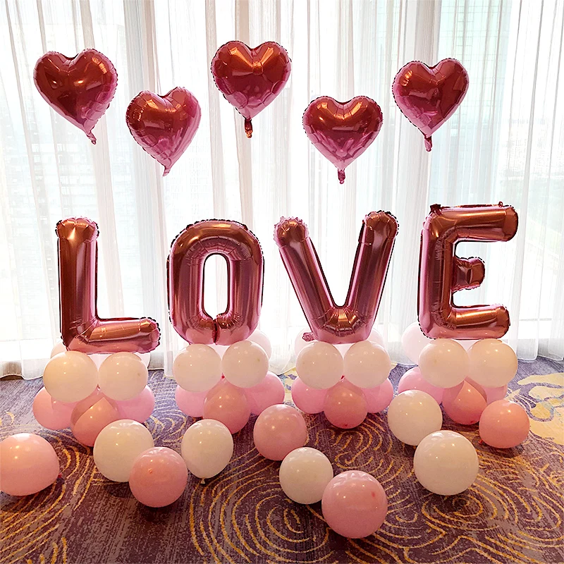 

30sets Love Letter Balloon Valentine's Day Birthday Proposal Confession Wedding Decoration Party Supplies