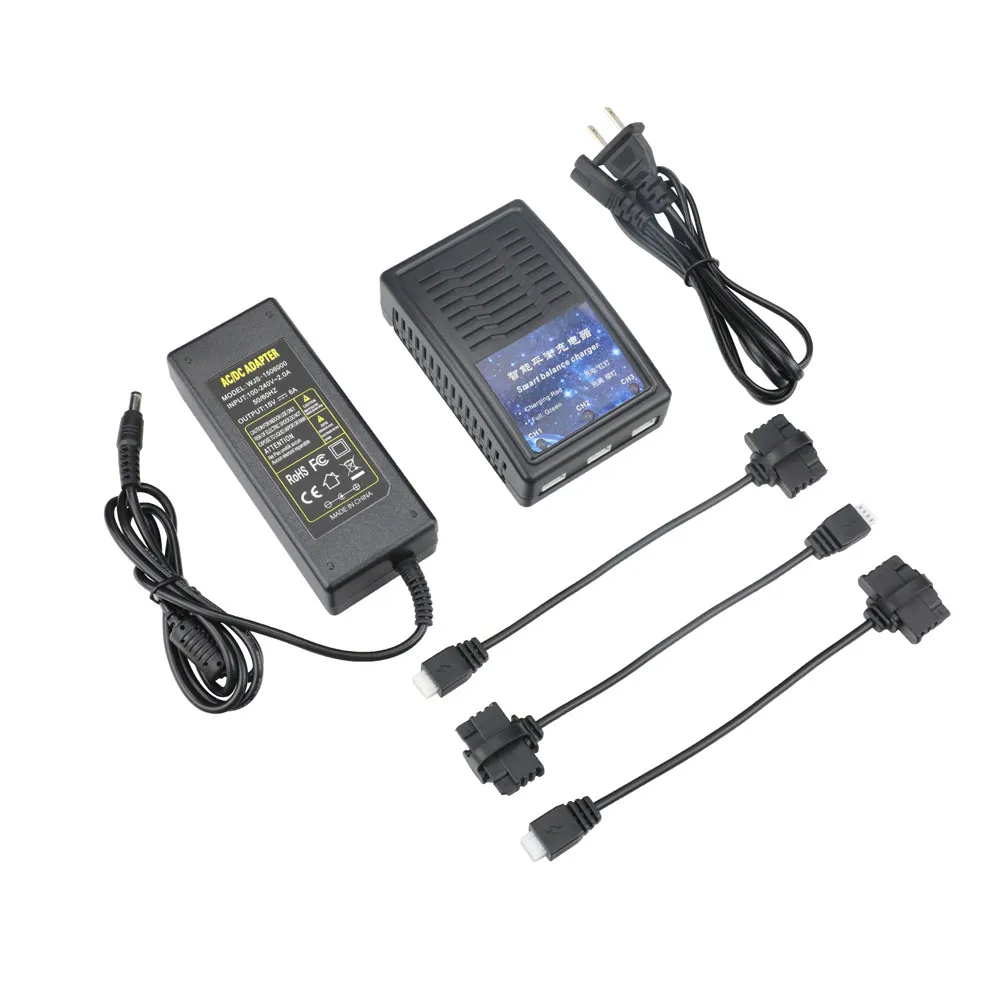 US 3pcs line plus Smart Balace зарядное устройство адаптер для Hubsan Zino Pro/Zino H117S Дрон Квадрокоптер дистанционное управление игрушки запчасти и аксессуары - Цвет: US 3pcs line plus
