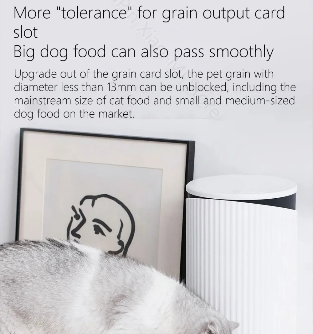 Xiaomi FURRYTAIL Pet Smart Feeder автоматическая подача анти-засорение приложение дистанционное управление тройное сохранение для домашних животных