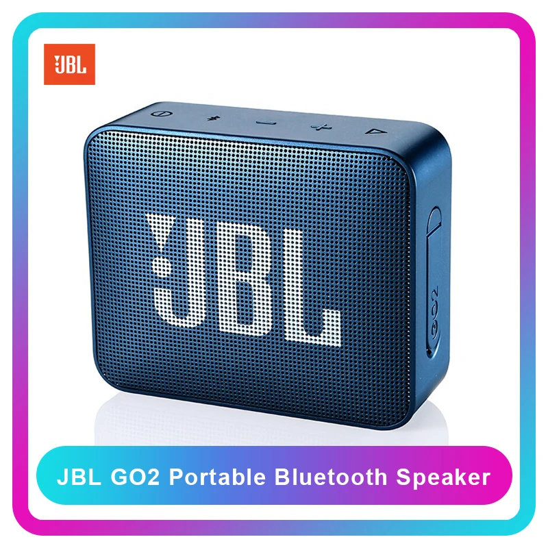 

JBL GO2 Wireless Bluetooth Speaker IPX7 Waterproof Outdoor Portable Speakers Rechargeable Battery with Mic 3.5mm Port Sport Go 2