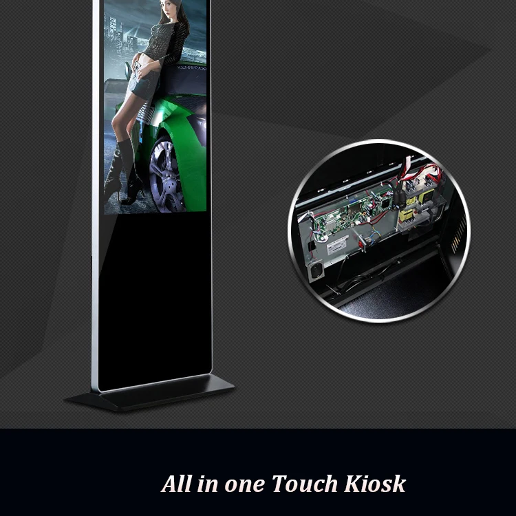 65 дюймов Full HD multi-touch интерактивной ЖК-дисплей киоск с интерактивной цифровой сенсорный экран