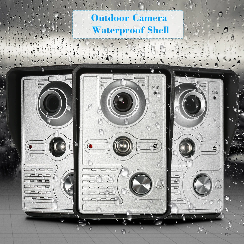 OWSOO 7 дюймов проводной видео дверной звонок внутренний монитор с IR-CUT непромокаемая наружная камера визуальный домофон двухсторонний аудио пульт дистанционного разблокировки