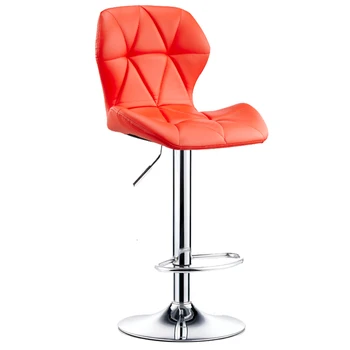 

High-footed Chair High Backrest Heightened Single-person Bar Stool Coffee Shop Home Metal Taburetes Altos Minimalist Modern