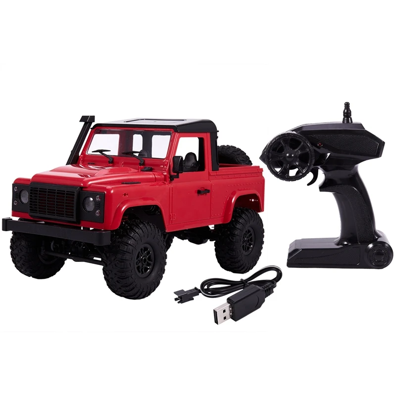 1:12 Масштаб RC Гусеничный автомобиль собранная модель RTR версия автомобиля 2,4G 4WD MN-91K RC Рок гусеничный D90 пикап Дистанционное управление грузовик - Цвет: Red