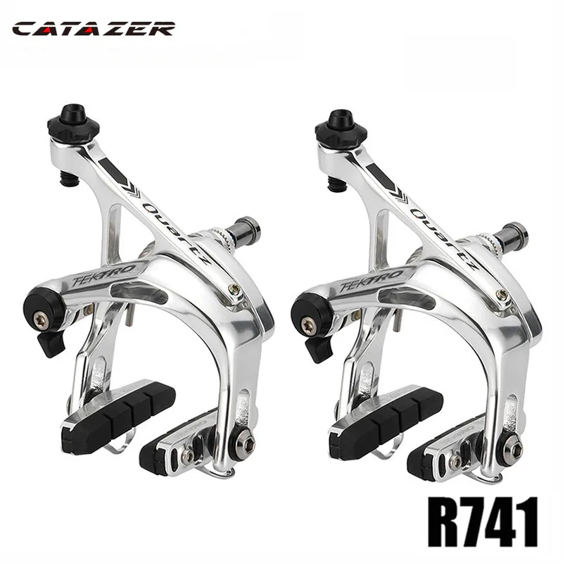 

Catazer Super Light Taiwan 300g/pair R741 Aluminum Brake Caliper Road Bike C Brake Clamp Quick Release Mechanism for Shiman0 105