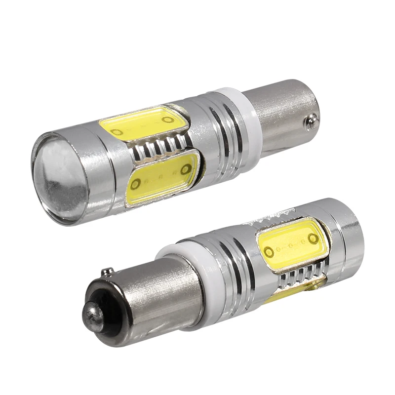 YCCPAUTO из 2 предметов BA9S BAX9S BAY9S H21W светодиодный фонари заднего хода автомобиля T4W H6W COB 7,5 Вт светодиодные лампы белый автоматического резервного копирования Авто Боковой габаритный фонарь DC12V