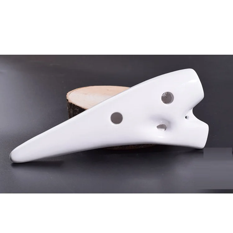 Cerâmica Ocarina Submarino Soprano c Vitrificada Flauta Tenor 12 Buraco Okarina Vento Instrumento Musical Gelo-crack Forno-fogo sc - Image 6