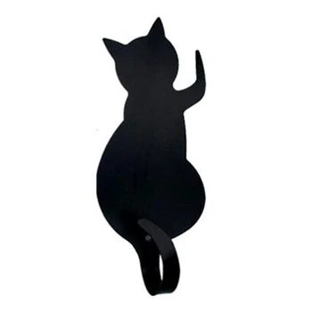 

Three Sets Of Creative Simple Stainless Steel Cartoon Cats And Dogs Metal Hook Invisible Hook Key Decorative Storage