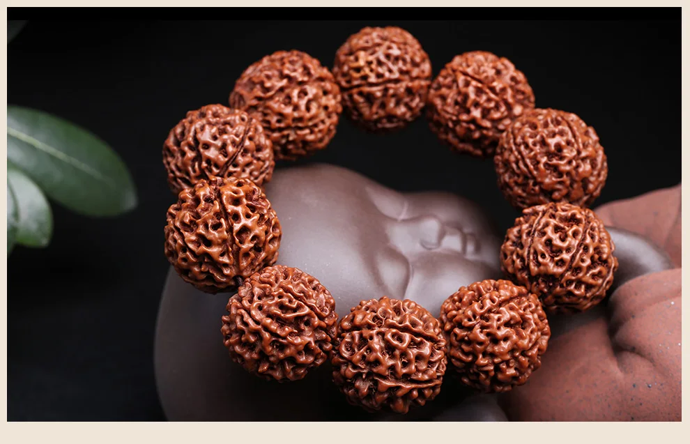 Rudraksha красное мясо donkey kong ручная струна Оригинальное семя 6/7/8 диск Бодхи браслет мужские бусы аксессуары натуральная паста