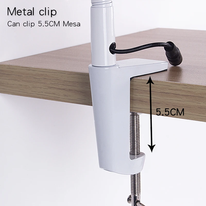  Use for Circuit Board Magnifier Clip-on Table Top Desk LED Lamp Reading 3x 5x 8x 10x Lens Magnifyin - 32858354758