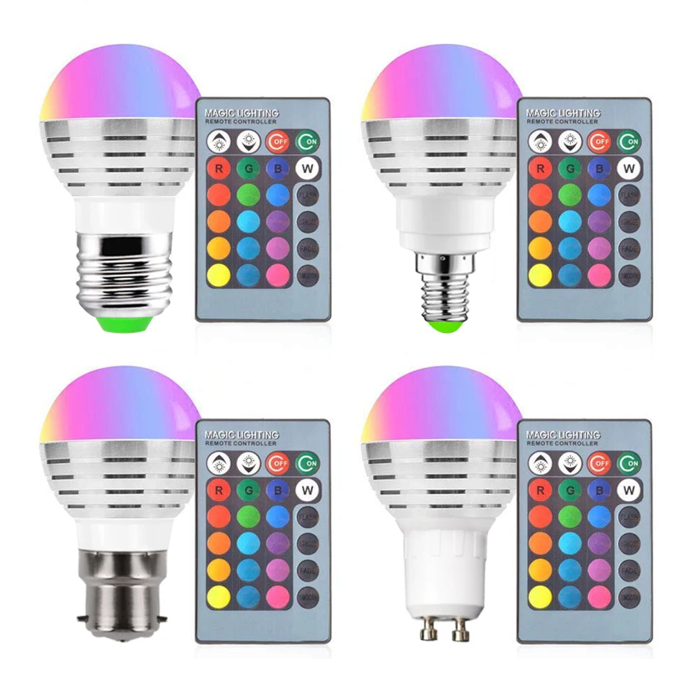 Светодиодная лампа RGB 9 Вт сценическая с дистанционным управлением светодиодные