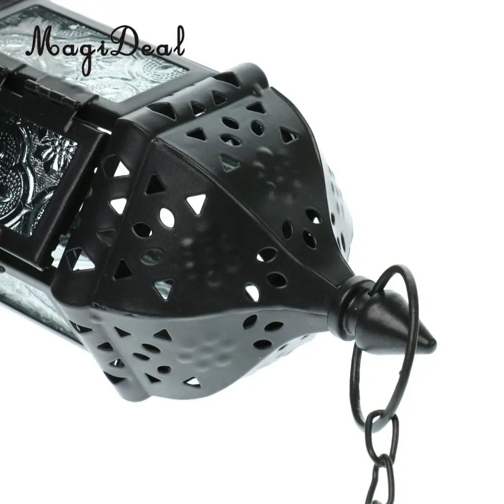 Moroccan Metal Hollow Hanging Candle Holder Decorative Candle Lantern Lamp With 66cm Chains, for Wedding Home Decor