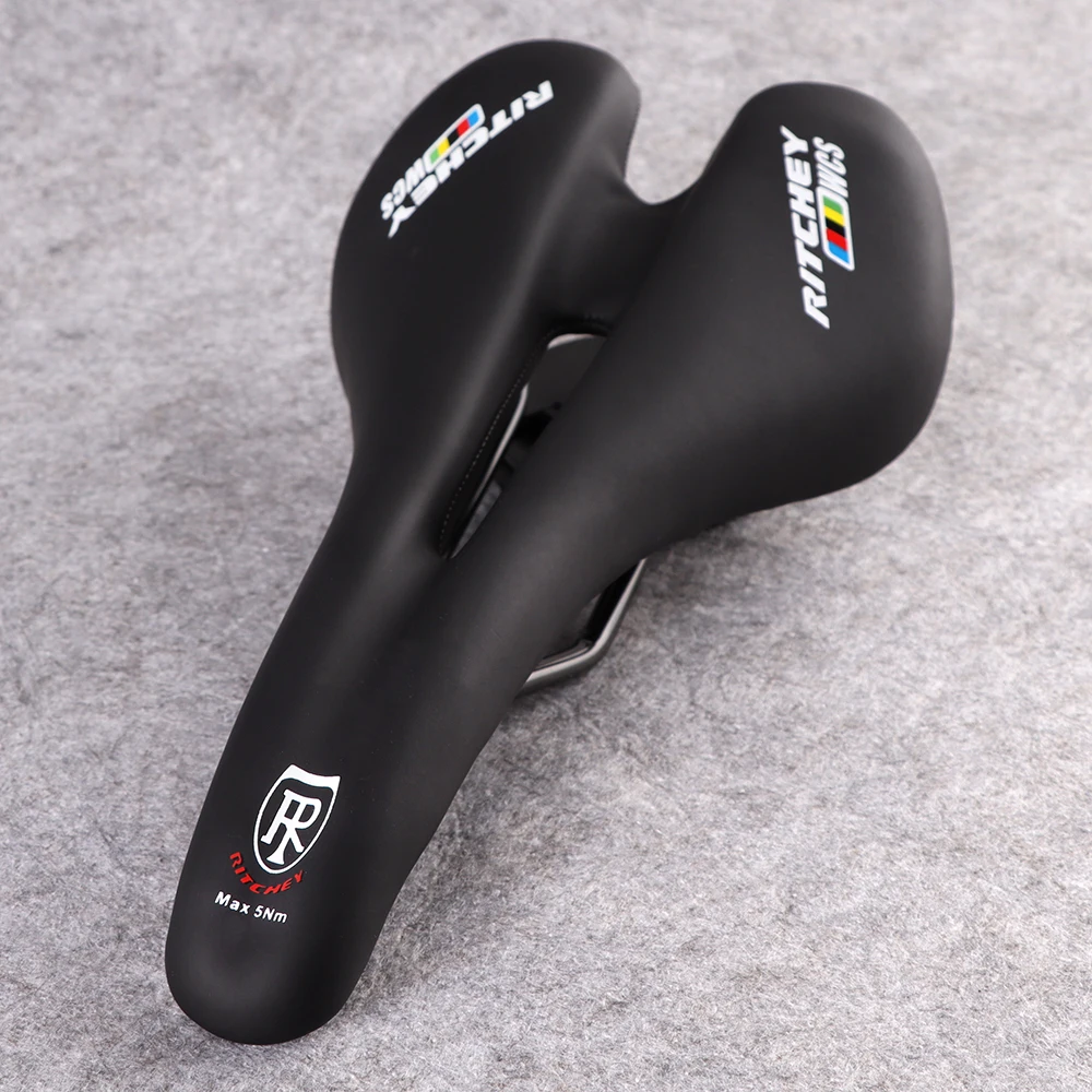 

MTB Bike Saddle Wcs Lightweight Bicycle Seat PU Leather Soft Road Bicycle Saddle Breathable Chair Racing Cycling Parts