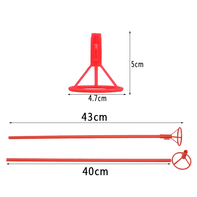 5/10 шт. 40 см Фольга шар палки с чашкой Пластик держатель для шарика селфи палка для Одежда для свадьбы, дня рождения украшение воздушный шар аксессуары