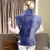 Universal Voltage Microplush Electric Heating Pad Wrap Vest for Neck and Shoulders Winter Body Warmer Whole Back Pain Relief 6