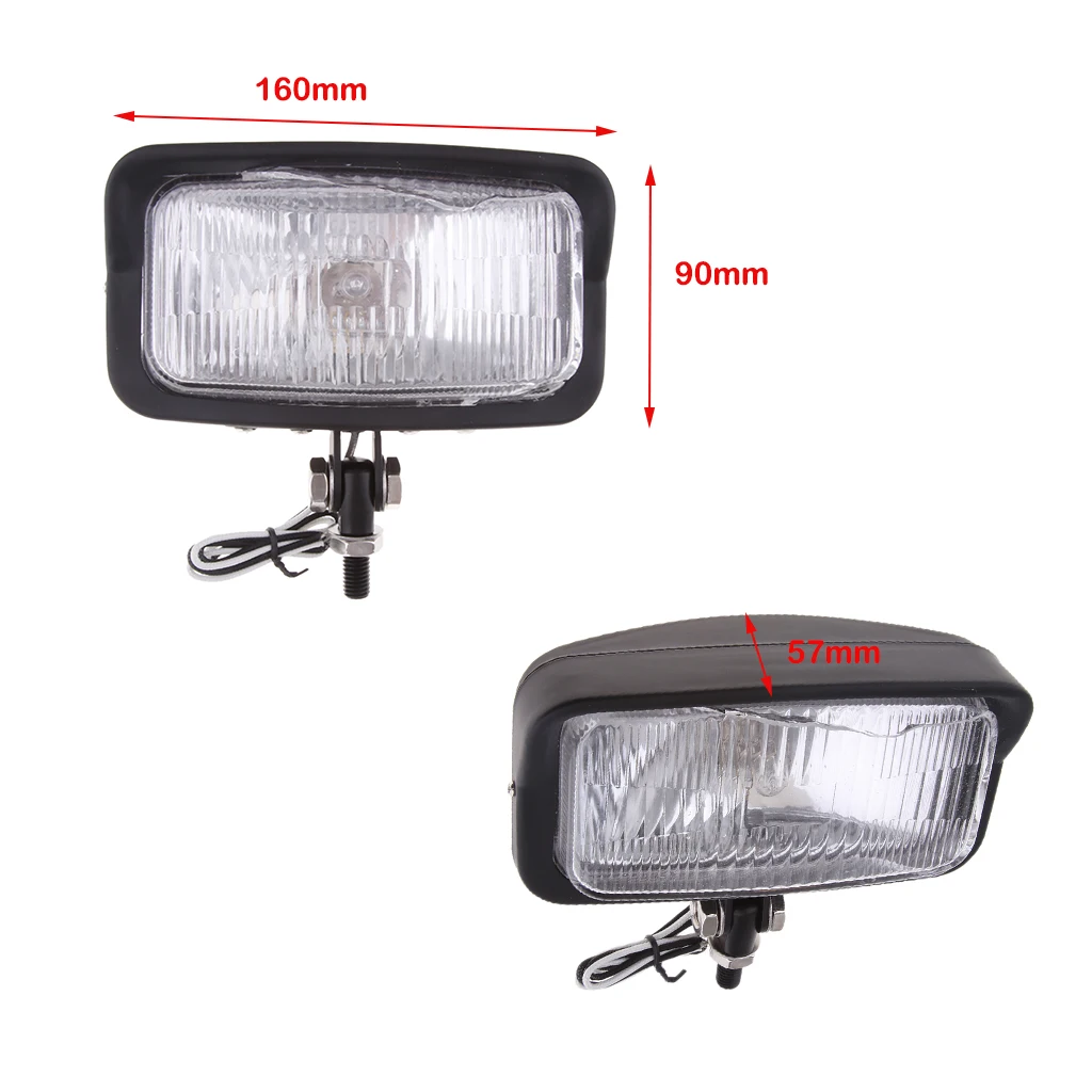 1 Pcs Universal Motorcycle 6.5' Vintage Retro Square Headlight Front Headlamp For Harley Honda Yamaha Suzuki Kawasaki 2 Color