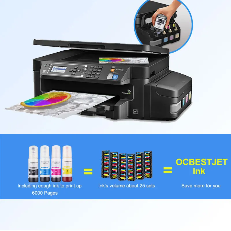 Tinta de repuesto 103 para impresora Epson EcoTank, L1110, L3100, L3110,  L3111, L3116, L3150, L3151, L3156, L3160, L5190, tanque de inyección de  tinta ecológico - AliExpress Ordenadores y oficina