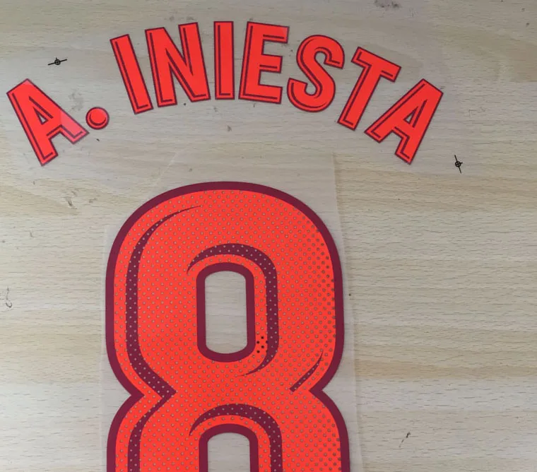 10 Messi Nameset Suarez Iniesta Nameset проигрыватель версия Флокирование дома и 3-я футбольная нашивка