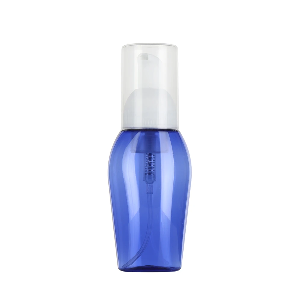 50/80 ML прозрачный синий пенясь бутылка для жидкого мыла, мусс точек розлива лосьон шампунь для геля для душа, пены бутылки насоса
