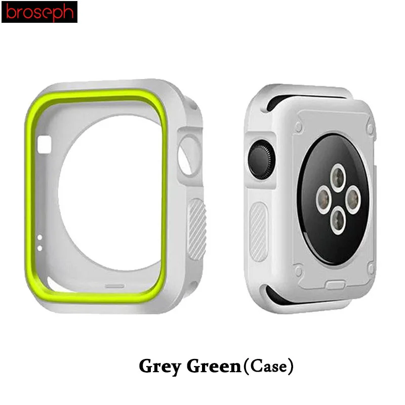 Watch Protector Bumper for Apple watch 4 Case 40mm 44mm Silicone Watch Cases Cover for Iwatch Series 3 2 1 Strap 38mm 42mm