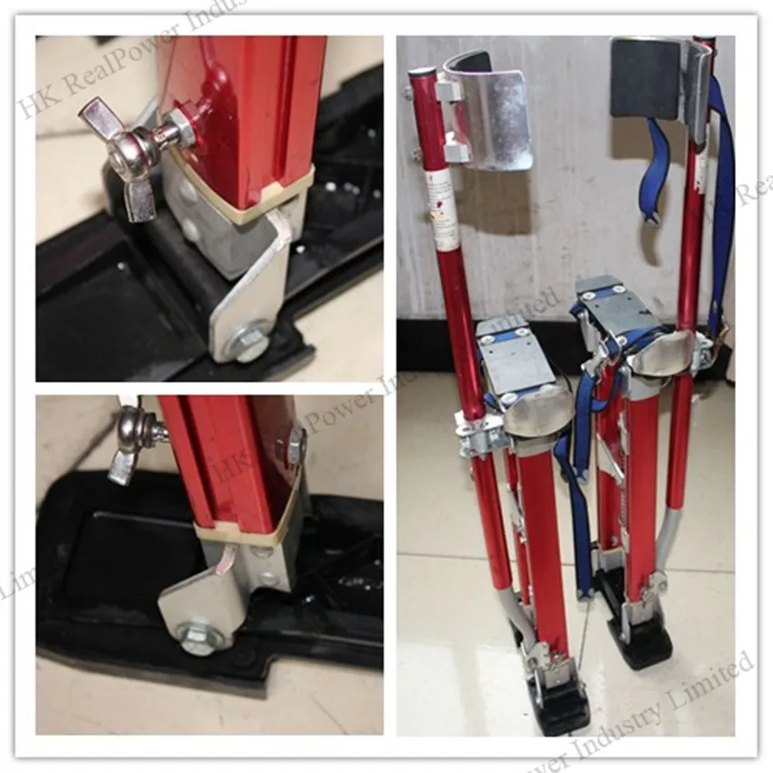 8 Профессиональный алюминиевый сплав гипсокартон Stilts с регулируемой высотой набойки саморезы карабин инструменты для улучшения дома