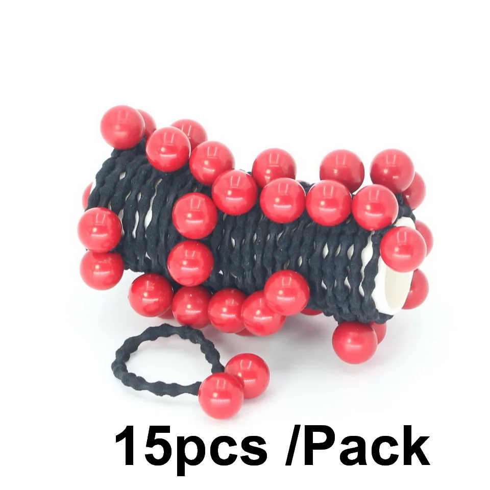 15pc Big Ball Isnice/головной убор диаметром 30 мм, Корейская резинка радужного цвета для волос, резинки для волос, маленькие милые аксессуары для волос, украшение для волос для девочек - Цвет: 15pc Big Ball
