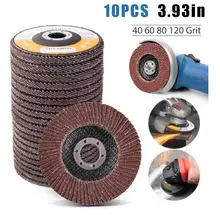 100mm/10pcs Hundred Impeller Grinding Discs Louver Thickening Angle Grinder Polishing Sheet Stainless Steel Polishing Wheel