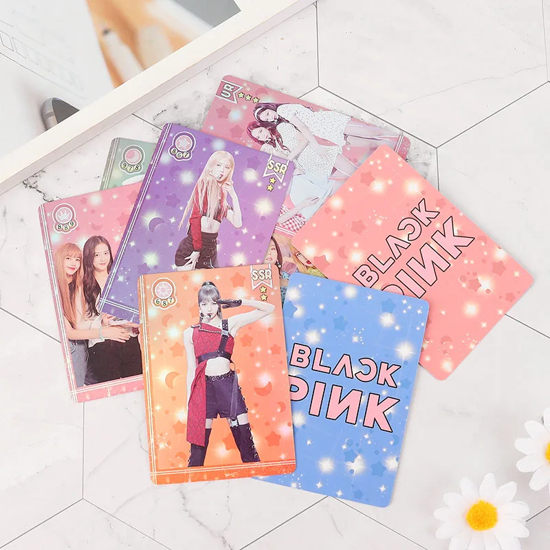8/10 шт./компл. BTS EXO Фотокарта Kpop Прозрачный Карты женские группе Star DIY Бумага карта с фотографией