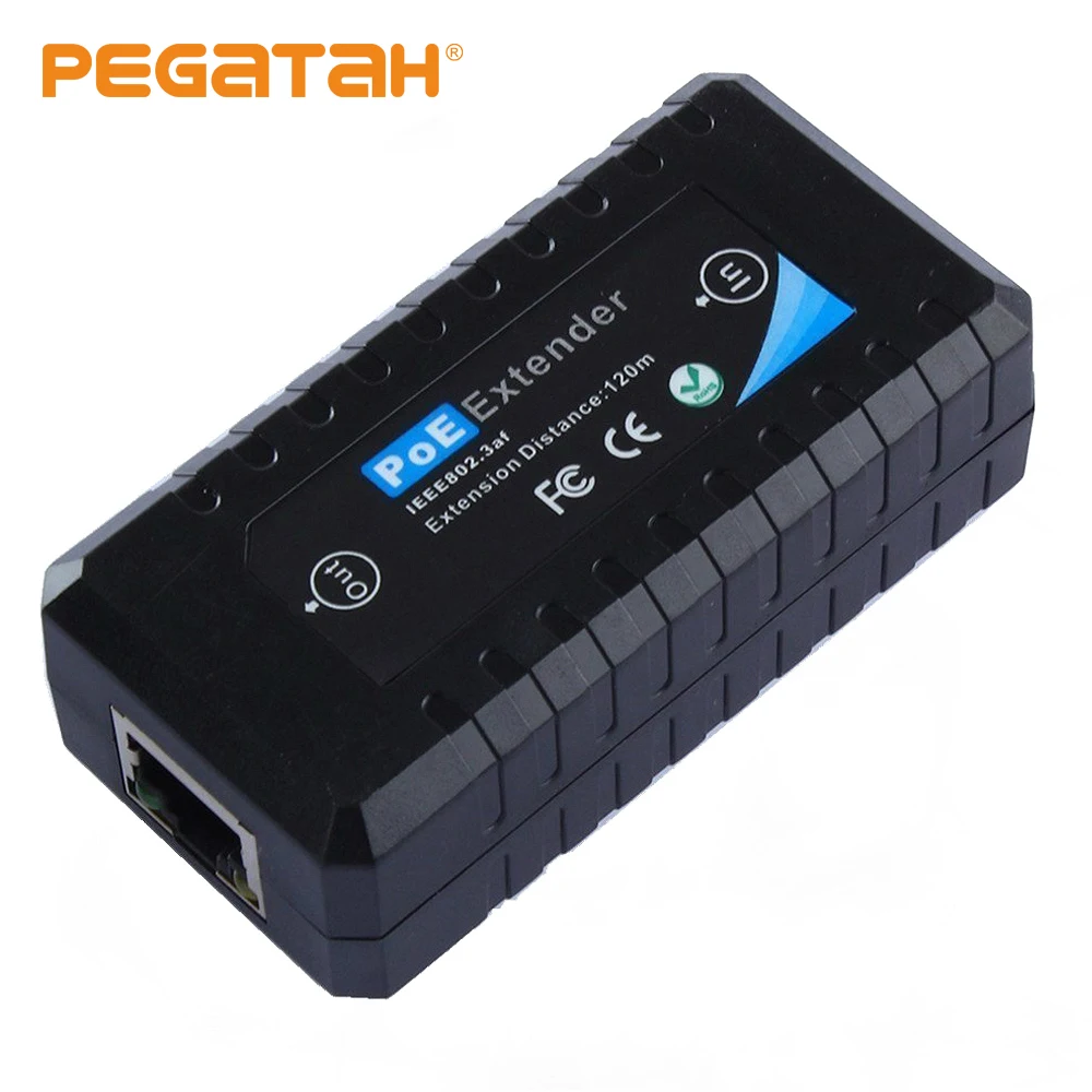Newest PoE Extender IEEE802.3af for IP cctv camera syestem transmission distance extender 120 meters