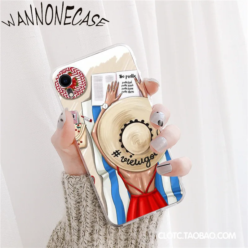 Fashion girl vacation shopping