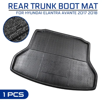 

Car Floor Mat Carpet Rear Trunk Anti-mud Cover For Hyundai Elantra Avante 2017 2018