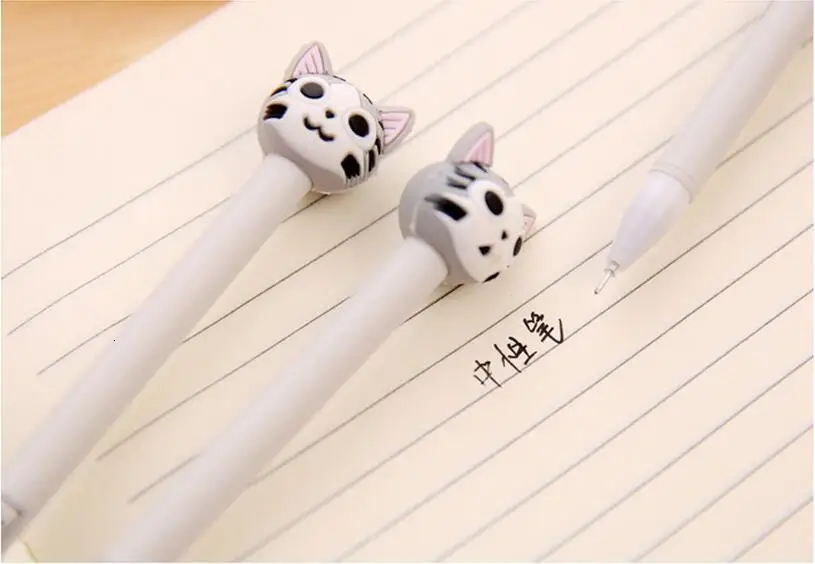 4 шт./лот, новинка, милая ручка с кошачьими лапками, kawaii, ручка ...