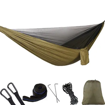 

Ultralight Outdoor Camping Hunting Mosquito Net Parachute Hammock 2 Person Flyknit Hamaca Garden Hamak Hanging Bed Leisure Hamac